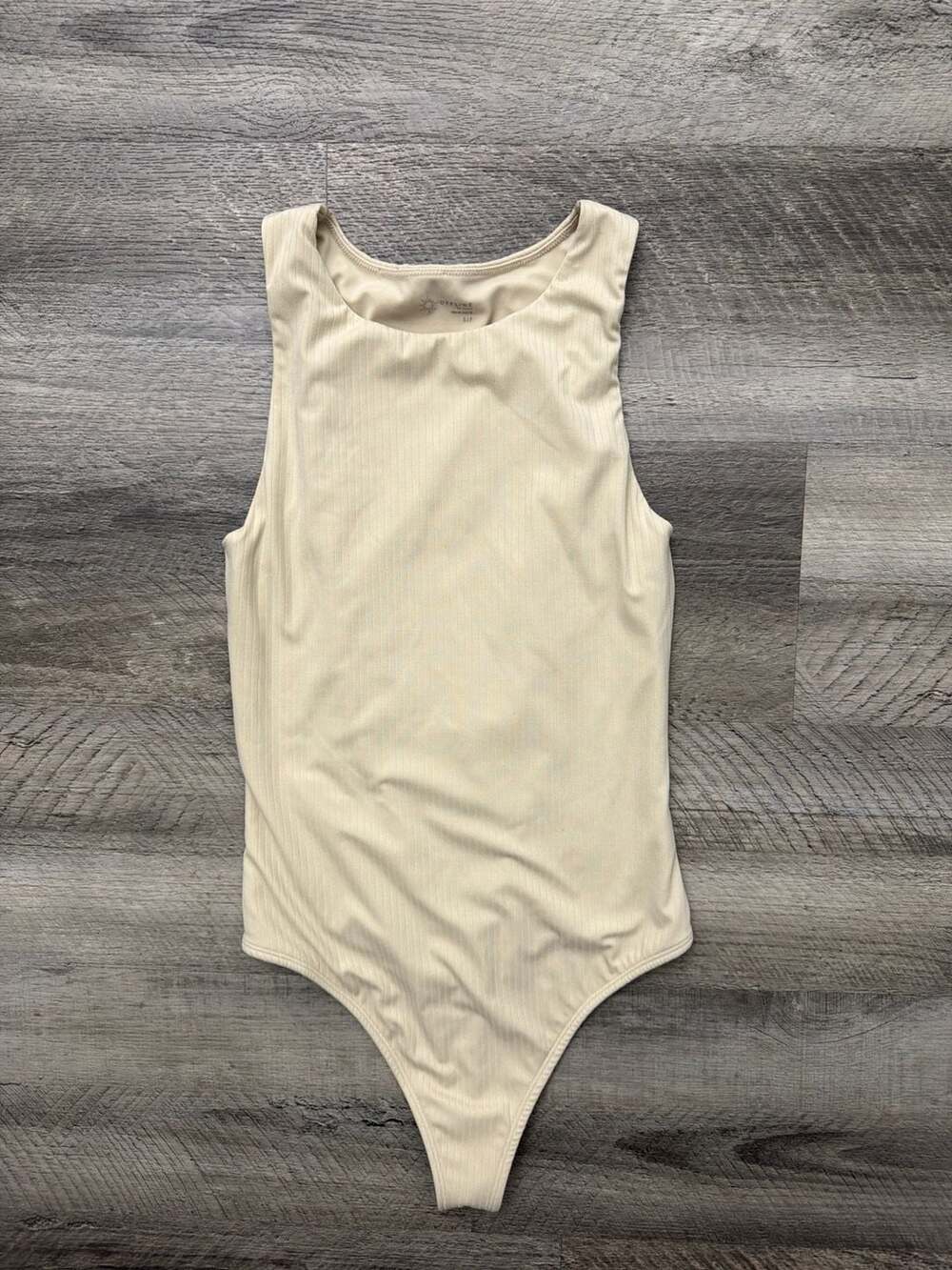 OFFLINE By Aerie Real Me Ribbed High Neck Bodysuit Size S